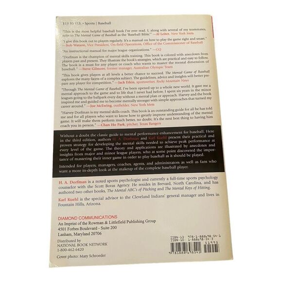 The Mental Game of Baseball: A Guide to Peak Performance Paperback Book - Picture 3 of 3